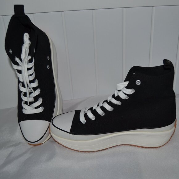 MADDEN GIRL WINNONA WOMENS FABRIC HIGH TOP FASHION SNEAKERS- NEW w/o Box - Picture 4 of 12